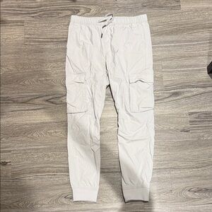H&M Men's Cargo Jogger Pants - Light Gray